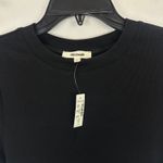 Madewell Regenerative Cotton Ribbed Crewneck Tee Shirt Jet Black Medium NWT Photo 4