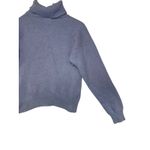 Raffaella Lambswool Angora Rabbit Hair Periwinkle Blue Floral Turtleneck M Size M Photo 8
