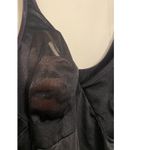 Vanity Fair Vintage  USA Black Slip Nightie Dress Sheer Cups 32" Bust‎ Adj Straps Photo 2