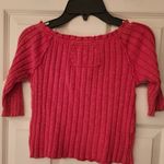Free People We the Free Strange Love Hot Pink Women’s Sweater Size Small Photo 2