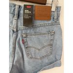 Levi's Premium Women's High Waisted Mom Shorts Denim Blue Size 26 NWT Photo 6
