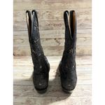 Shyanne  Bittersweet Cowboy Boots Black Silver Women's 7.5 M Square Toe Leather Photo 1