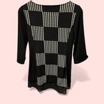 Style & Co Cute Y2K stretchy mesh whimsigoth geometric oversized tunic mini dress magic Photo 1