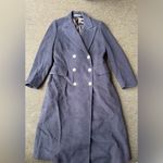 Brooks Brothers  Women’s Wool Double Breasted Vintage Union Navy Long Coat Photo 2