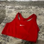Nike NEW  Red Medium Support Non Padded Swoosh 2.0 Sports Bra Size Large Photo 2