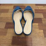 J. McLaughlin Holina Mules Denim Chambray Flats Y2K Slip On NWT Size 8 Sandals Photo 6