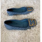 SARTO Blue Woven Square Buckle Ballet Flats Comfort Slip On‎ Shoes Size 8 Photo 1
