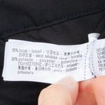 ZARA  Black Asymmetrical Buttoned Low Waist Pants Womens Size XS Photo 8