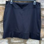 Lady Pinseeker black golf pickleball skort skirt size large Photo 6