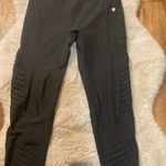 Gottex X By  Leggings Womens Size Small‎ Black Moto Style With Logo Photo 2