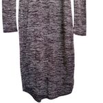 Wilfred Free Aritzia Long Sleeve Sweater Midi Dress Scoop Neck Purple Gray Small Photo 4