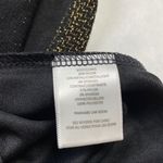 Material Girl Metallic Gold Mesh Neckline Dress Photo 8