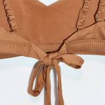 Terea by Andrea Pitter Terra Cotta Ribbed Knit Tie Photo 3