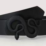 Black Snake Adjustable Belt Photo 0