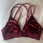 Dark red velvet bralette from Pink Size 0 Photo 0