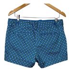 New York & Co Patterned Blue Shorts Geo Print Casual Preppy Cute Women Size 8 Photo 2