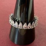 Bomb Party RBP5895 “Lively Experiences” Diamond CZ on Rhodium Size 11 Ring NWT Photo 0