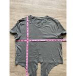 Lululemon  Time To Restore Sage Gray Short Sleeve Wrap Around T Shirt Womens Sz 4 Photo 6