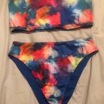 SheIn Tie Dye Bikini Set Photo 0