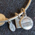 ALEX AND ANI Silver Owl Charm Bangle Bracelet Stackable Photo 1