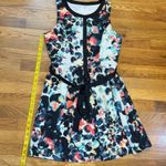 Mac+Jac Women’s Medium Abstract Bubble Color Button Sleeveless Knee Length Dress Black Photo 5