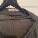 Free People NWT  ‘Main Squeeze’ gray oversized cozy slouch top, size medium Photo 5