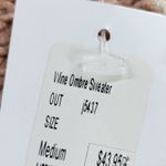 Entro Vilma Ombre Longline Open Cardigan Sweater Medium NWT Wine Blush Knit Photo 9