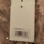 Mac Duggal Womens Pink Floral Embellished Short Sleeve Gown 67880 Runs Small Photo 15