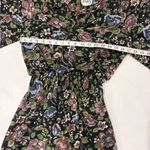 Tracy Whimsical Moody Cottagecore 90’s Black Floral Sheer Midi Dress S/M FLAW Size M Photo 6