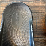 Oofos Reptile Limited Snake Print Ooaah Recovery Slide Sandals Women Size 8 Black Photo 2