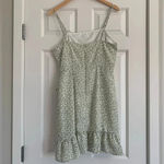 Altar'd State Altar’d State Leopard Print Faux Wrap Dress - Size L - Green/White - EUC Photo 2