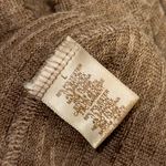 Liberty Love Brown Ribbed Knit Button Down Tie Front Blouse Women’s Size L Top Photo 9