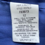 Sag Harbor  women wool blazer size 12 Lavender Blue Photo 3