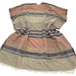 Do Everything In Love  Sweater Women One Size Tan Striped‎ Fringe Anthro Kimono Photo 1