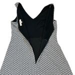 Loft  Fit & Flare Dress Geometric Print‎ Sleeveless V-Neck Career Size 8 Photo 11