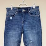 BLANK NYC  Medium Wash Skinny Jeans Raw Hem 26 Photo 2