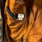 Vintage black leather Harley Davidson biker babe moto buttery belted jacket Size L Photo 11