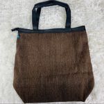 Tabask Made in Peru Handmade Tote 100% Wool Brown Photo 1