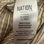 Nation Ltd Babs Tank Size Large In Layer Cake Striped Ribbed Square Neck NWT Photo 5