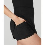 Alo Yoga Alo Alosoft Courtside Tennis Dress Black Padded A-Line Fit And Flare Skater Mini Photo 2