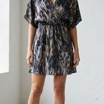 Ulla Johnson Silk Animal Print Watercolor mini Dress size 2 designer Photo 0