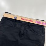 American Eagle Outfitters High Rise Mini Black Skirt Raw Hem Size 4 Photo 5