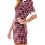 NWT KINGSTON GREY Womens Burgundy Elbow Sleeve Short Dress Juniors Size XL Photo 2