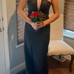 Stunning Custom Black v chest cutout prom dress Size 2 Photo 0