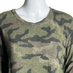 American Eagle  Shirt Womens Medium Green‎ Camo Soft & Sexy Plush Cozy Casual Photo 3