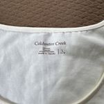 Coldwater Creek Boho Top Size L 14-16 ivory beaded embellished tank hippie Photo 5
