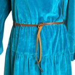 Liz Claiborne Velour Dress Rodeo Western Cowgirl Equestrian Vintage Size 12 Green Photo 2
