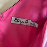 Eliza J Pink Womens Size 4P Petite Floral-Print Sheath Dress Lined Sleeve Photo 3