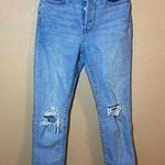 Levi's  WEDGIE straight Denim Button Fly Distressed High Rise Jeans Size 27 Photo 0