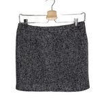 GAP Outlet Grey Flannel Boucle Wool Blend Lined Mini Skirt Dark Academia Gray Size 0 Photo 0